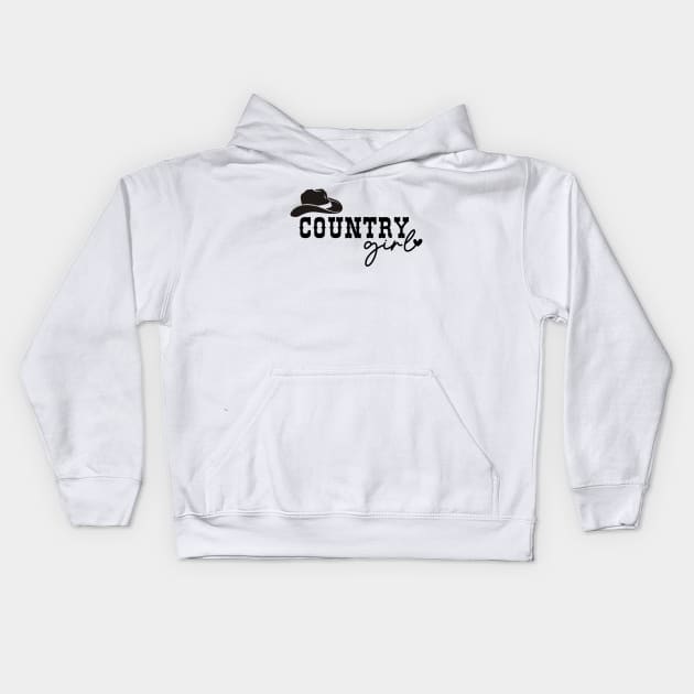 Country Girl, Southern Girl, Country Loving Girl Kids Hoodie by BasicallyBeachy